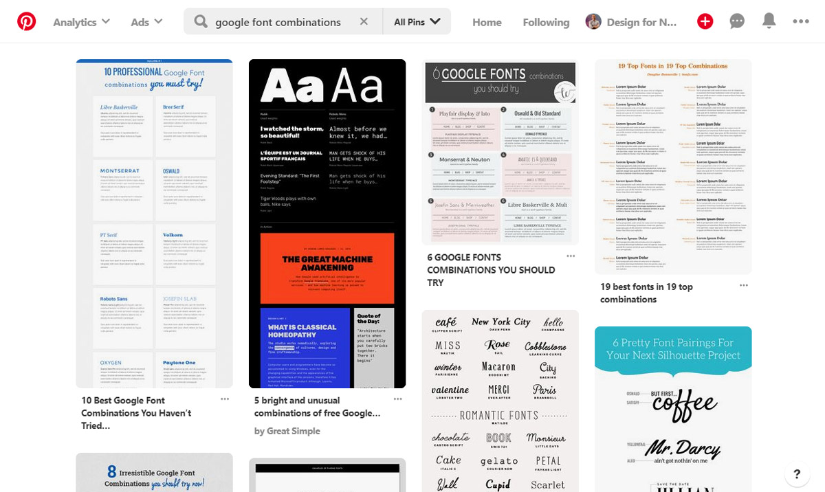 Pinterest-GoogleFontCombinations